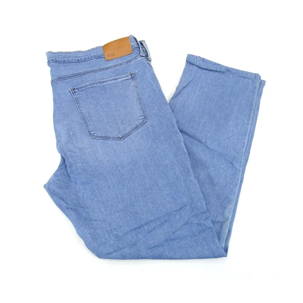 PAIGE Transcend Federal Burnett Slim Straight Leg Jeans size 40‎ X 31 Stretch